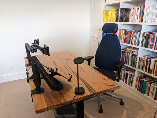 Timber Sit Stand Desk - Image 3