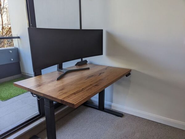Timber Sit Stand Desk - Image 9
